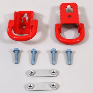 Ford F-150 Tow Hooks - Front - Ford Racing - Ford Performance - Red - `15-`25 Ford F-150 Tow Hooks - Front - Ford Racing - Ford Performance - Red - `15-`25